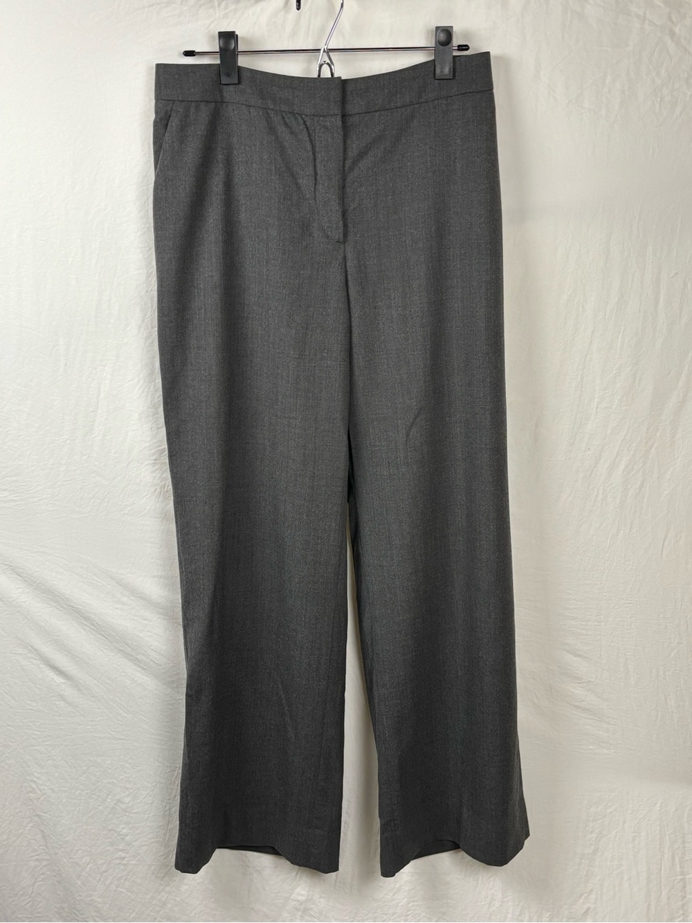 Vintage women’s Armani Collezioni Charcoal Wide-Leg Dress Pants 50